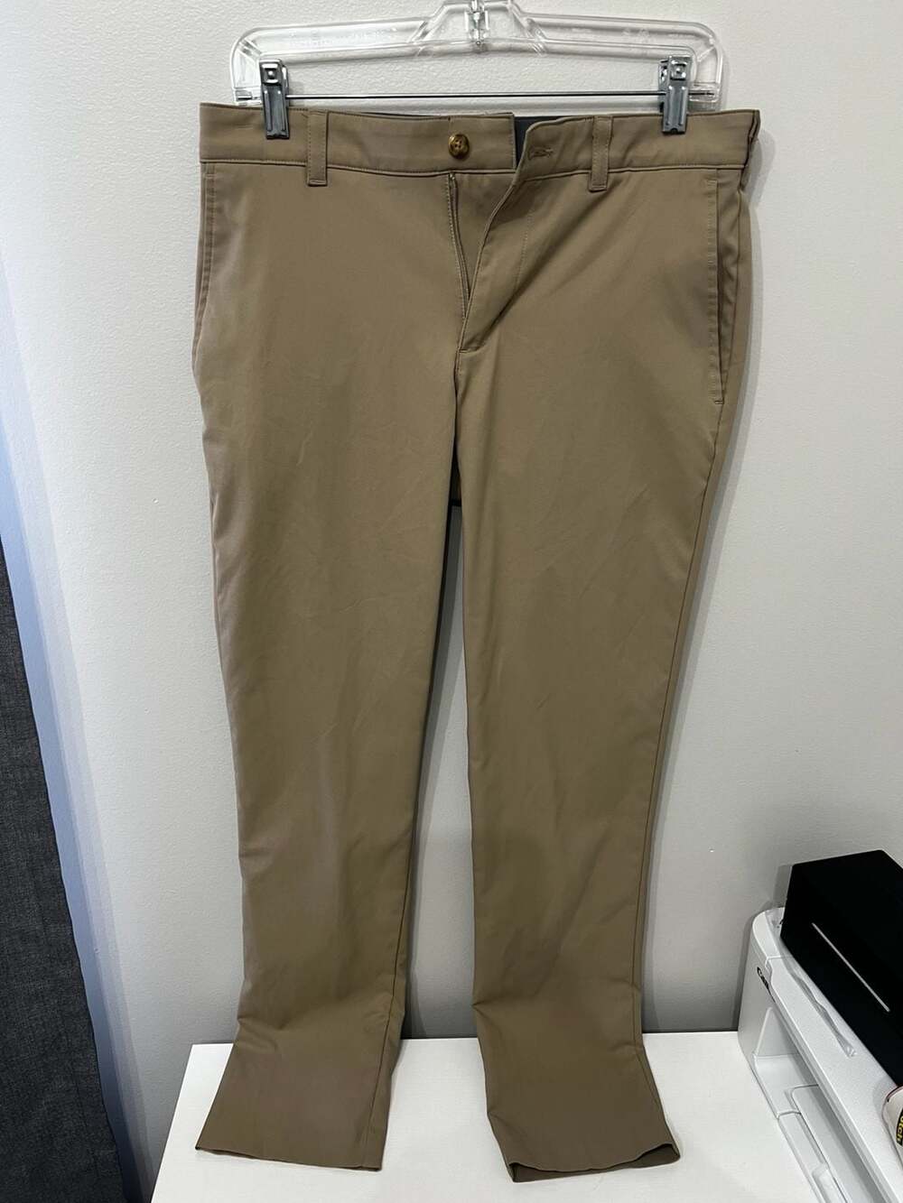 Ben Hogan Golf Pants Size 30x32 Tan Performance Chino Stretch